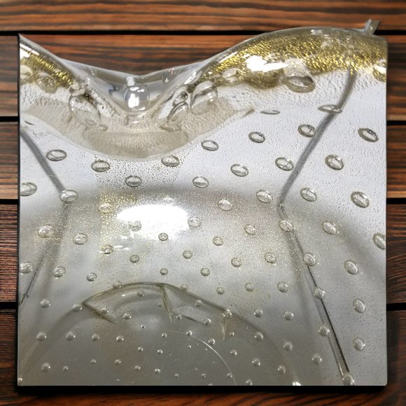 Murano Bullicante Ashtray Handblown Art Glass, by Archimedes Seguso 1950 Italy - Picture 8 of 10